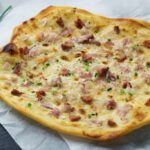 Alsatian Tarte Flambée (Thermomix®) made in the Thermomix®