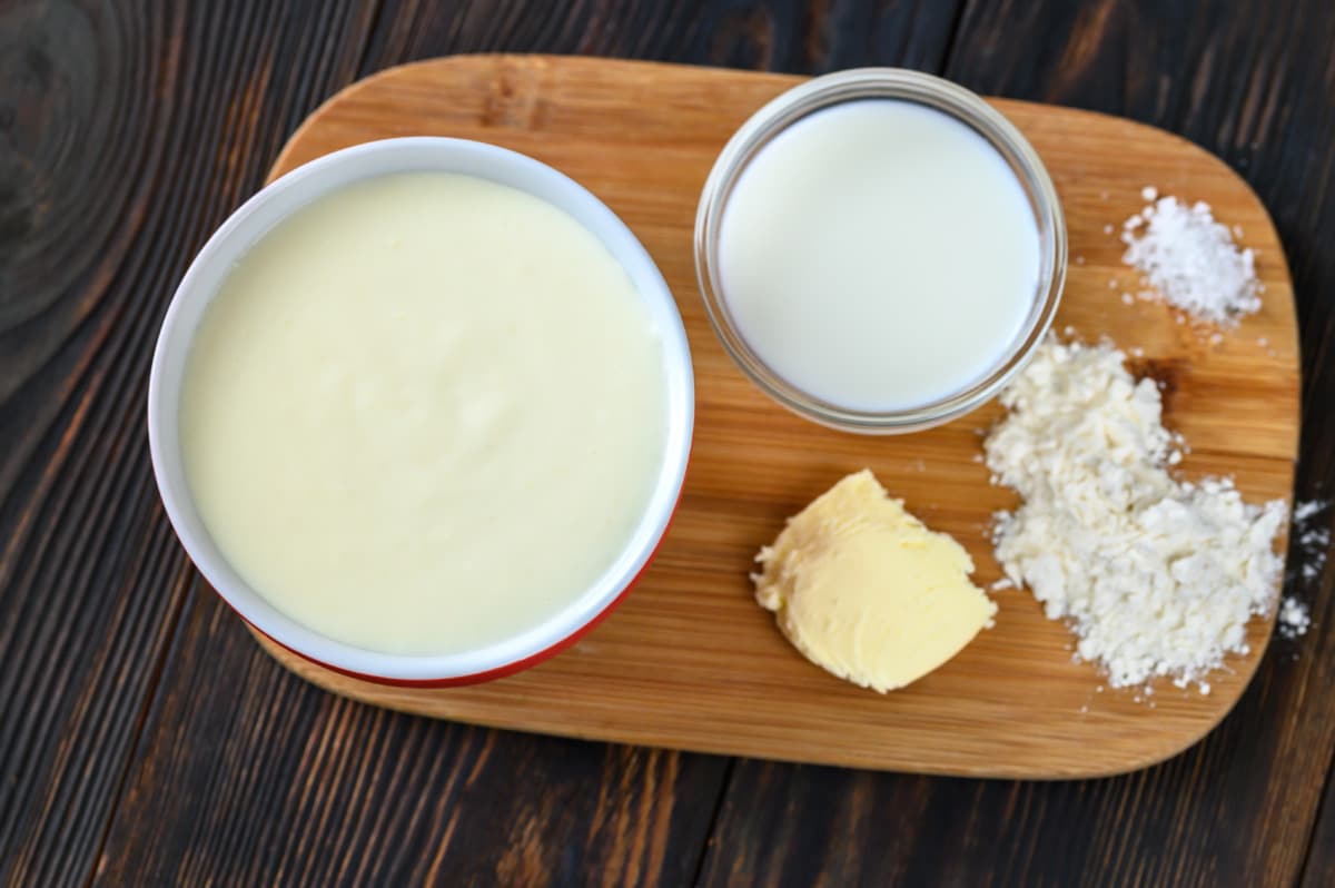 Ingredients for béchamel sauce with the Thermomix®