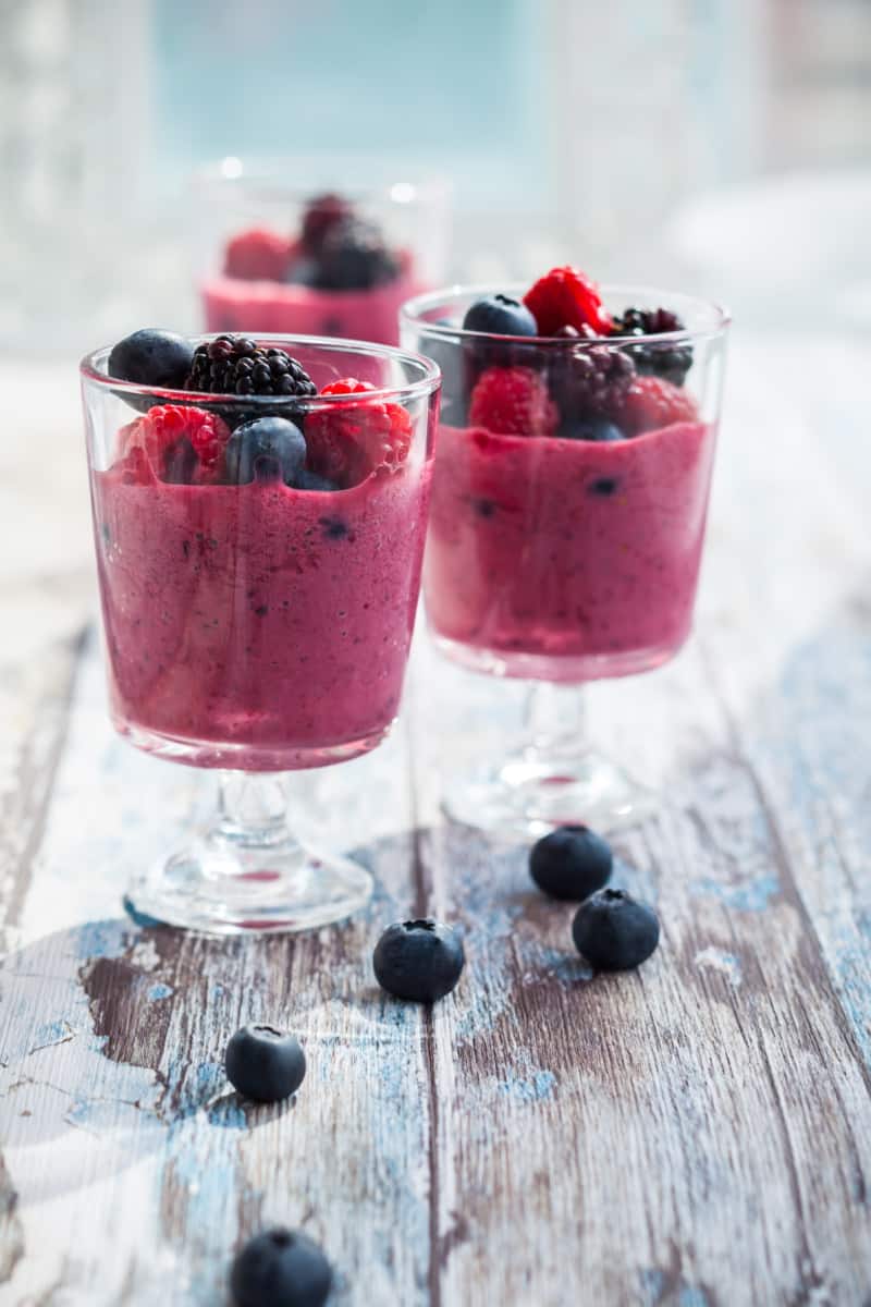 TM6 berry mousse dessert