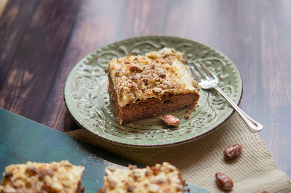 A slice of this almond cake is impossible to resist