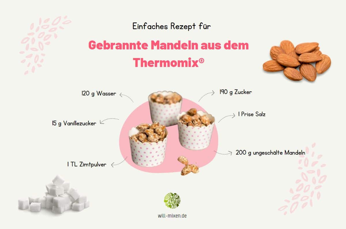 Candied Almonds Thermomix® Recipe Infographic