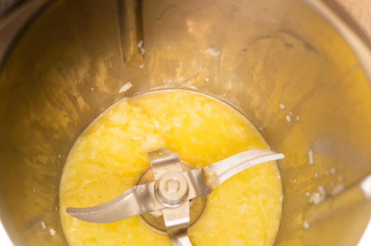 Onion steamed in butter in the Thermomix® for cheese sauce