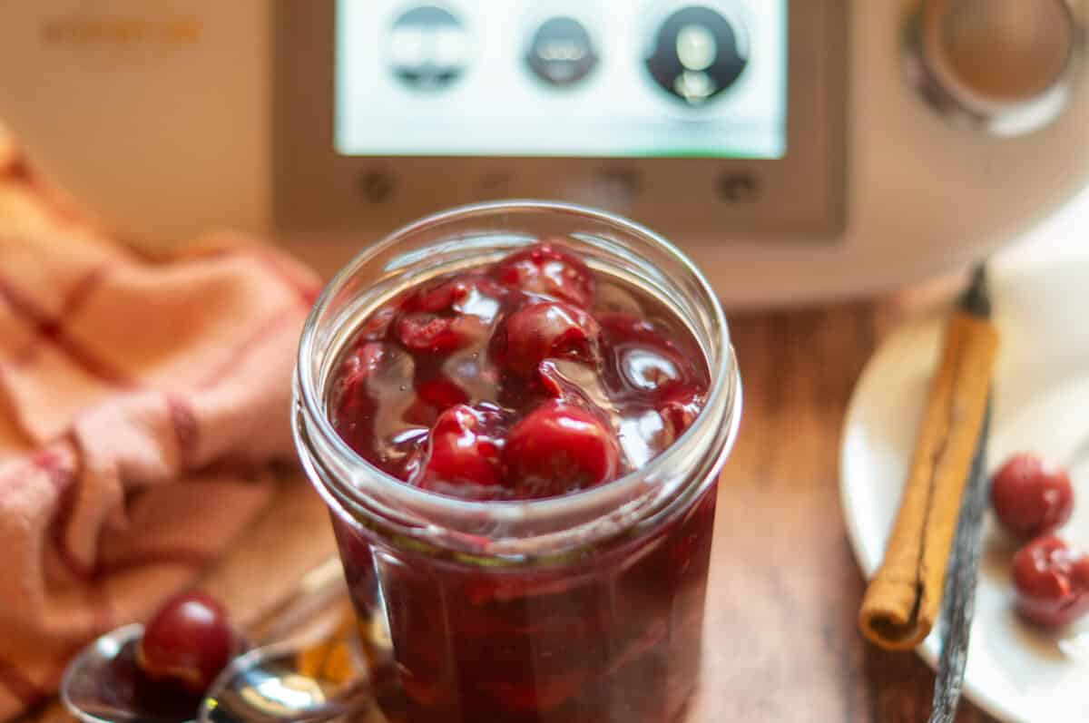 Cherry compote made with the Thermomix®