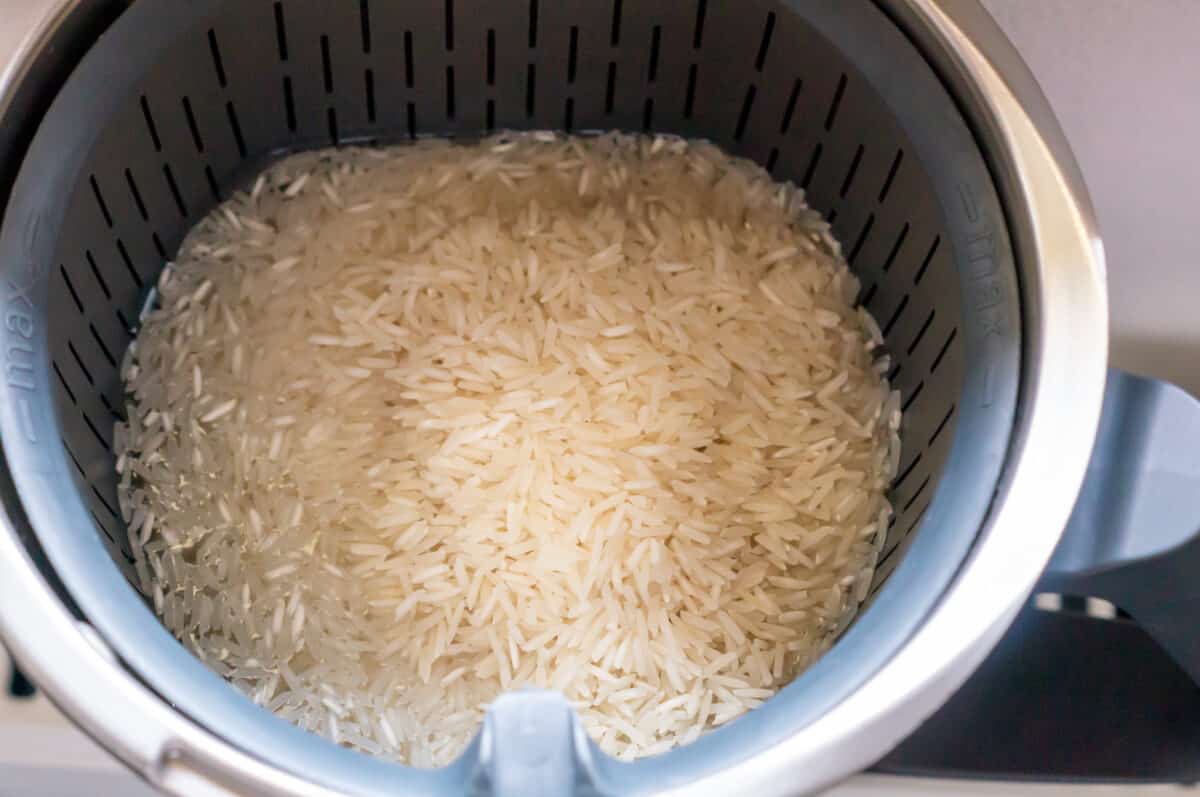 Rice in the Thermomix® steaming basket