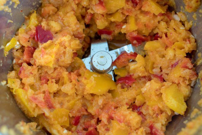 Peppers chopped in the Thermomix®