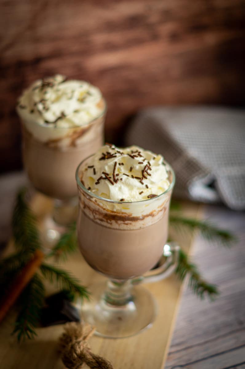 Finished chocolate punch