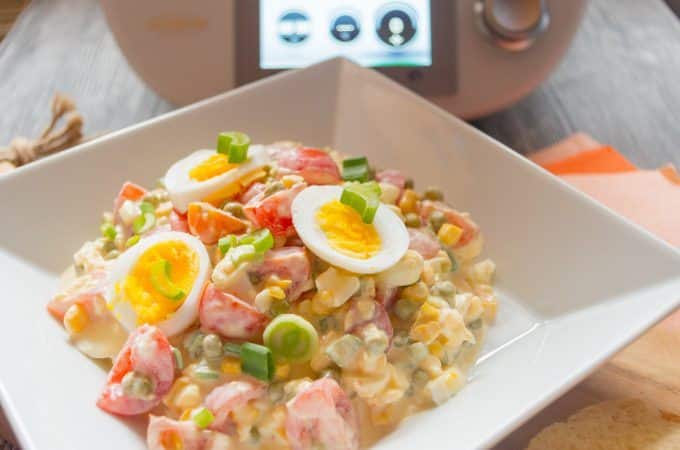 Colourful Thermomix® Salad, freshly made