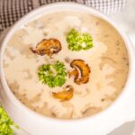 Cream of Mushroom Soup with the Thermomix® made in the Thermomix®