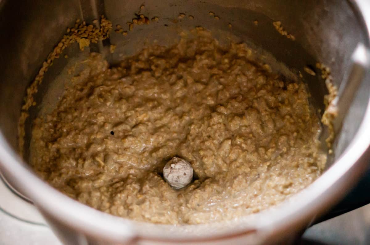 Crispbread dough after mixing