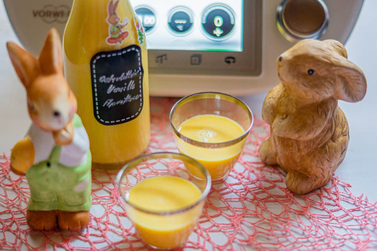 Easter Apricot Vanilla Liqueur made with the Thermomix®