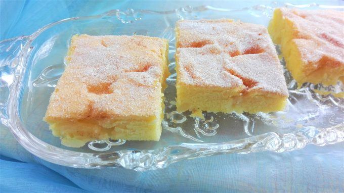 Egg liqueur tray bake made in the Thermomix®