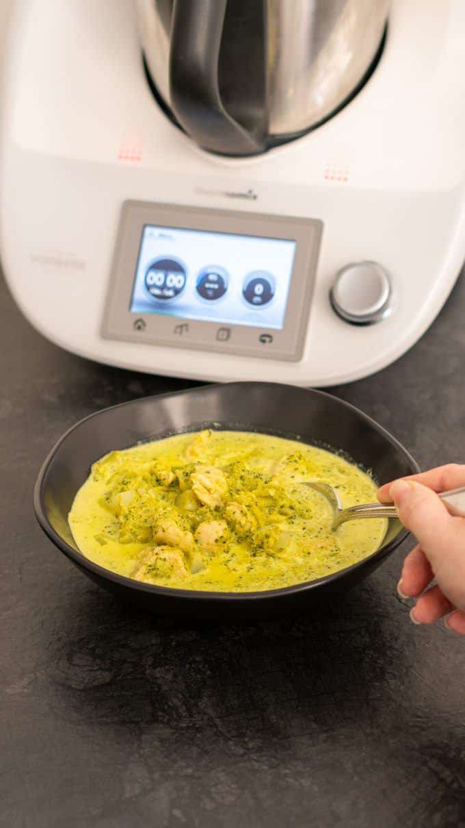 Vegetable curry with turkey pieces from the Thermomix® by mixmyday.com