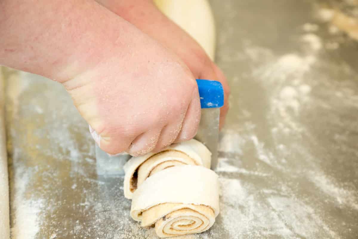 Dividing the dough