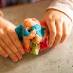 Homemade Coloured Play Dough in the Thermomix® made in the Thermomix®
