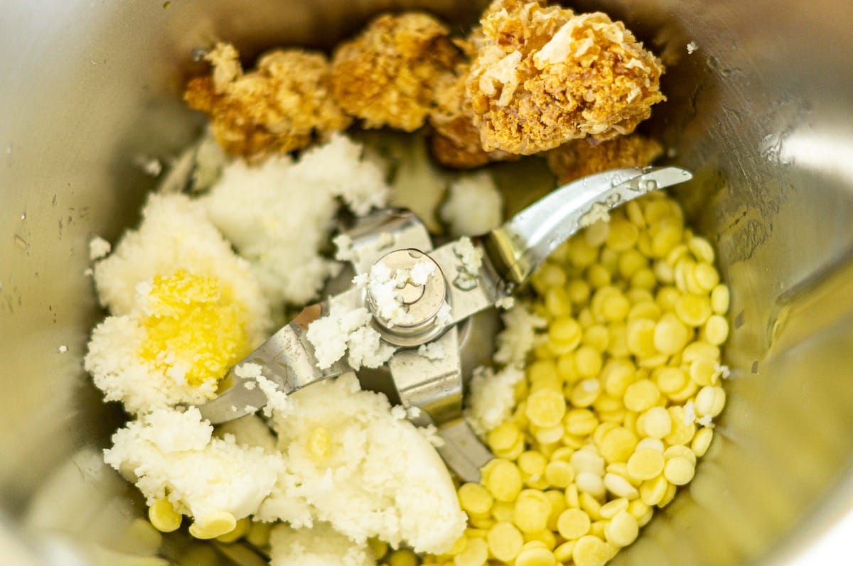 Hand cream ingredients melting in the Thermomix®