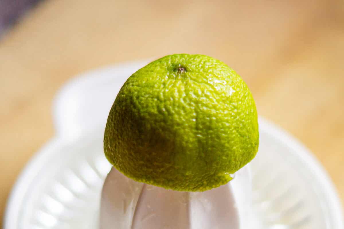 Squeezing a lime