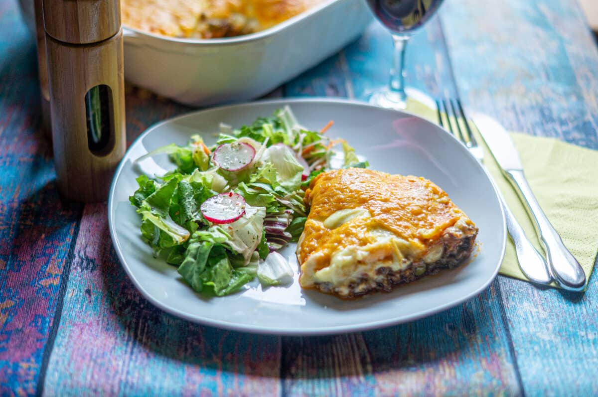 Shepherd's Pie Thermomix® freshly baked and golden