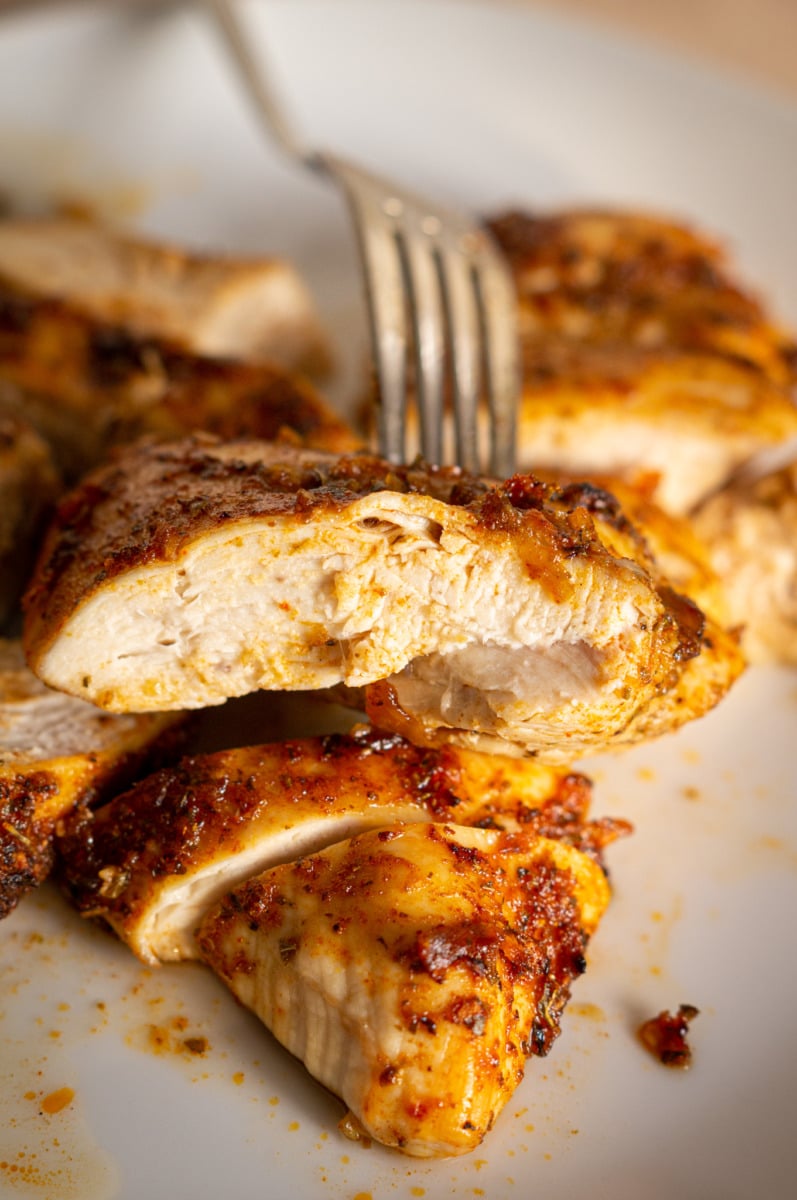 Baked chicken Thermomix® recipe finished on the baking tray
