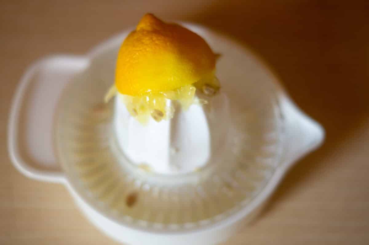 Squeezing a lemon