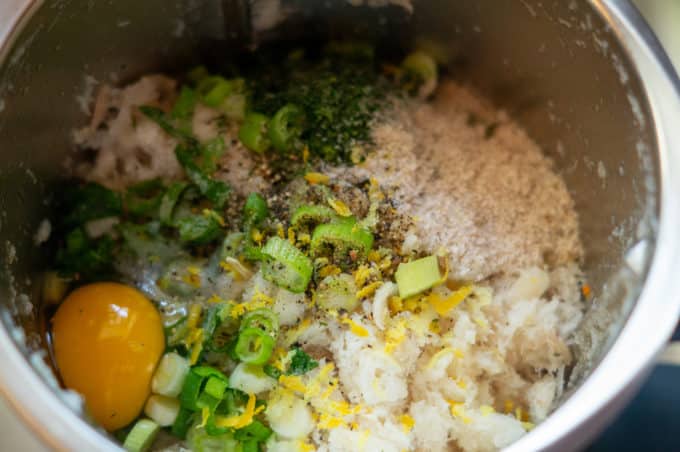 Fish patty mixture from the Thermomix®