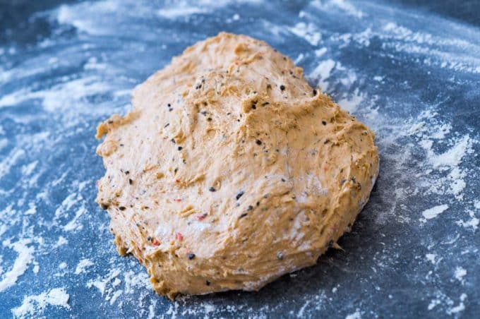 Dough after kneading