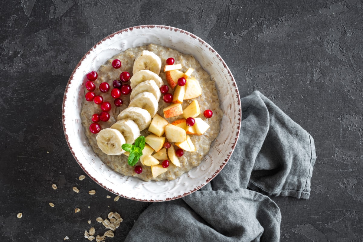 Thermomix® porridge topped with fruit and nuts makes the best breakfast