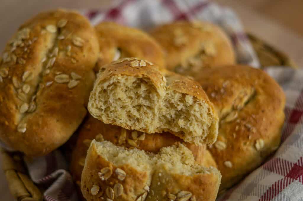 Homemade oat rolls taste better than bakery ones