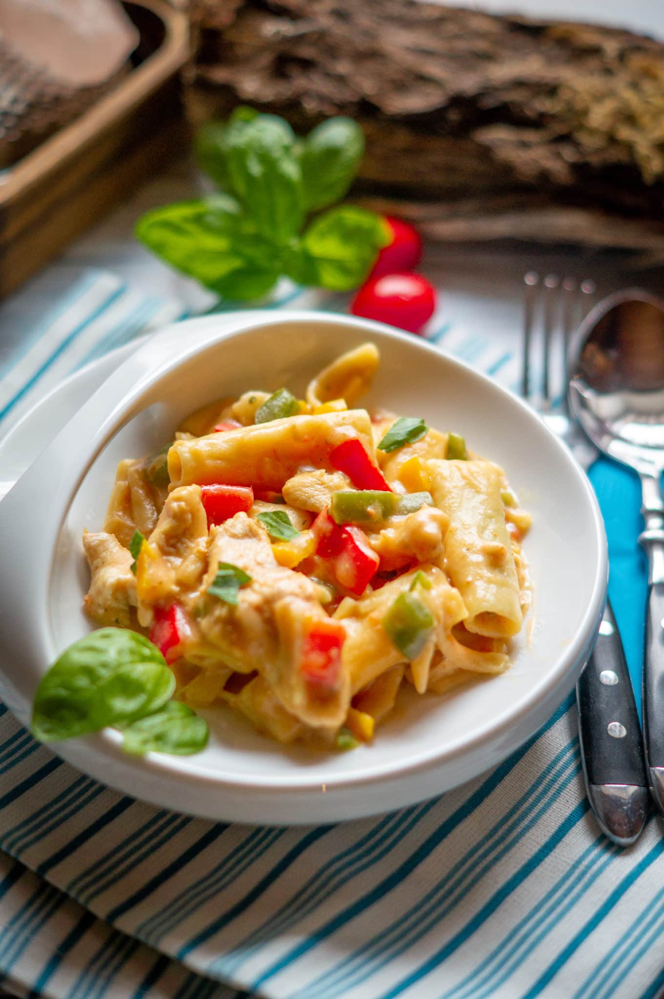 One Pot Chicken Pepper Tortiglioni, Thermomix® Pin