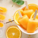 Orange Ice Lollies, Thermomix® made in the Thermomix®