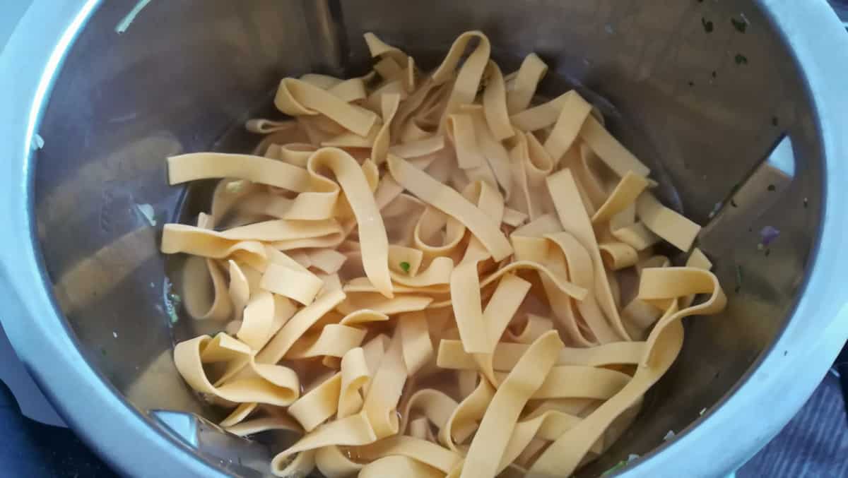 Cooking tagliatelle in the Thermomix®