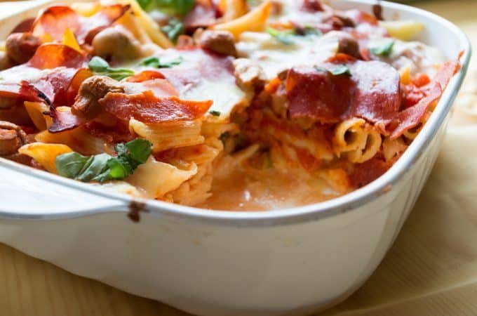 Pizza pasta bake made with the Thermomix®, looking delicious!
