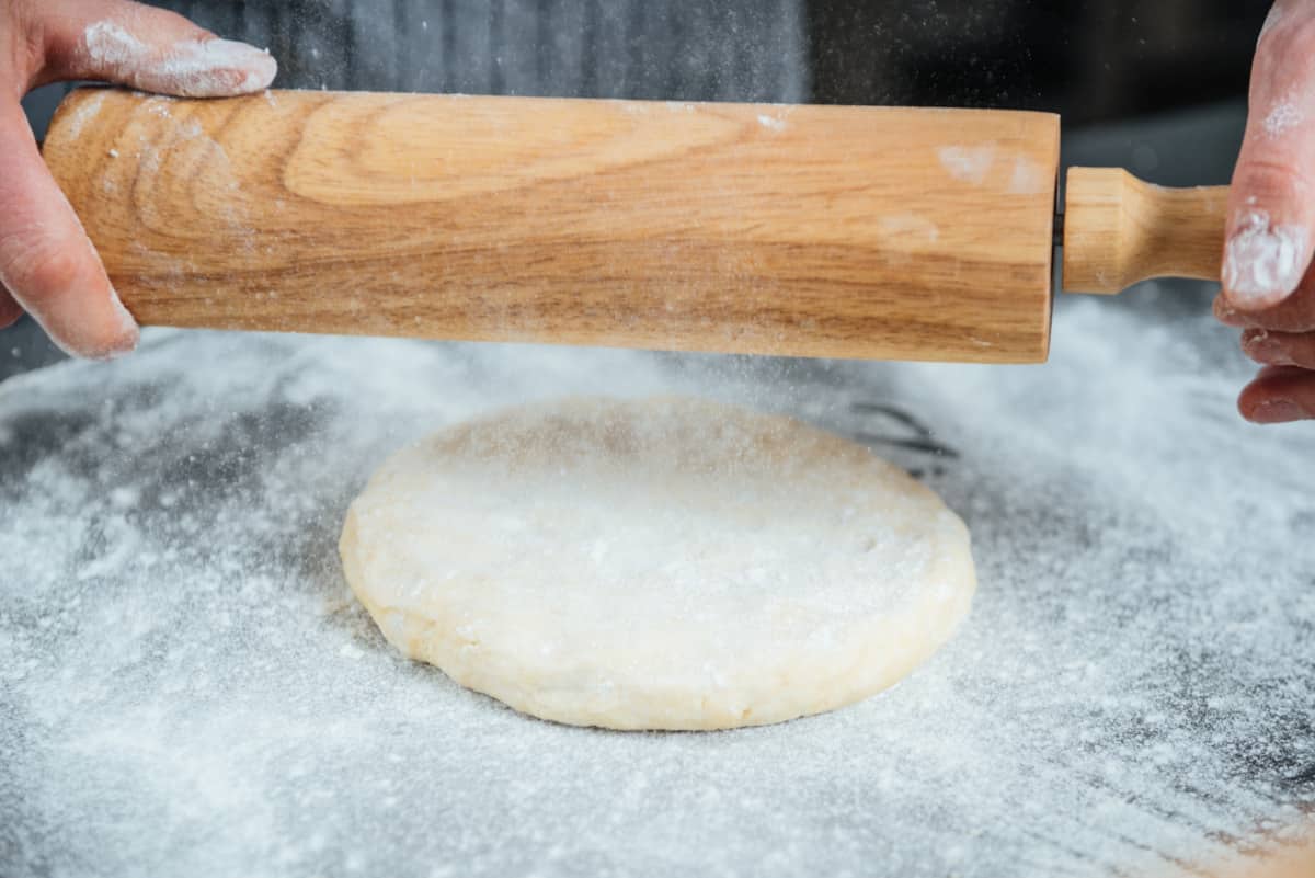 Rolling out the dough