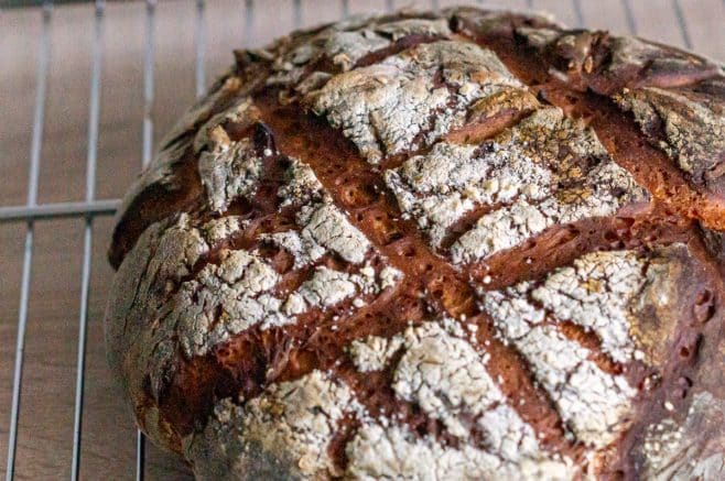 Freshly baked potato bread tastes best