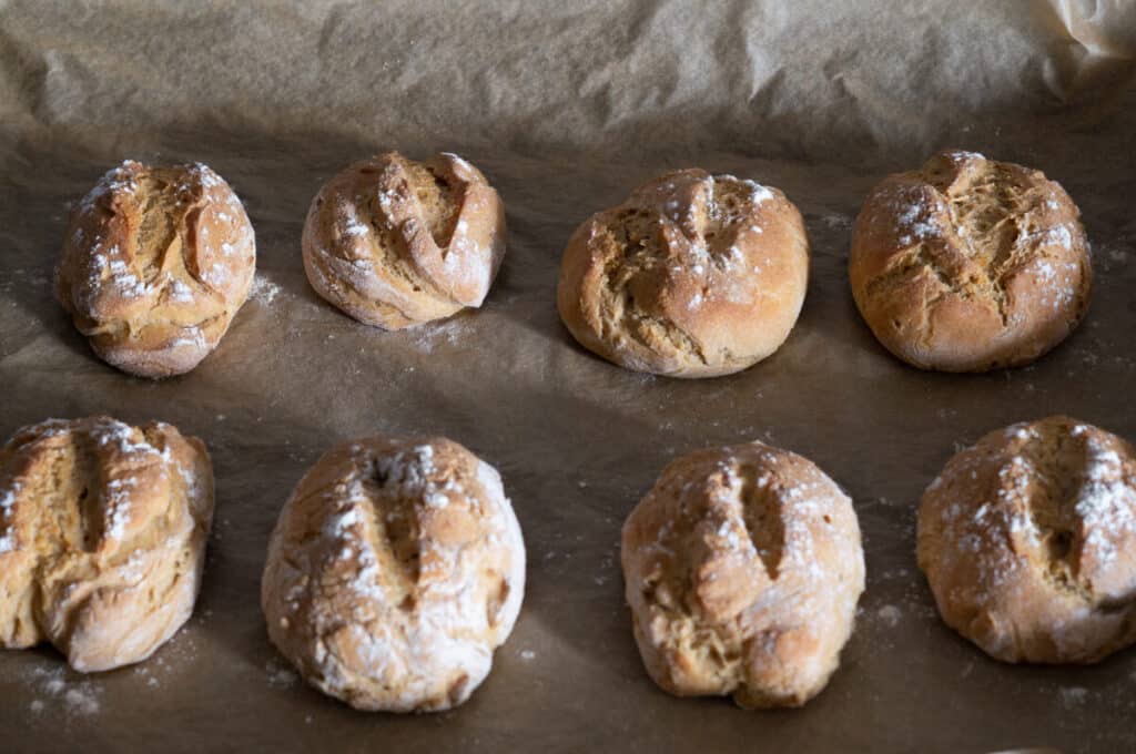 Freshly baked potato rolls from the Thermomix®