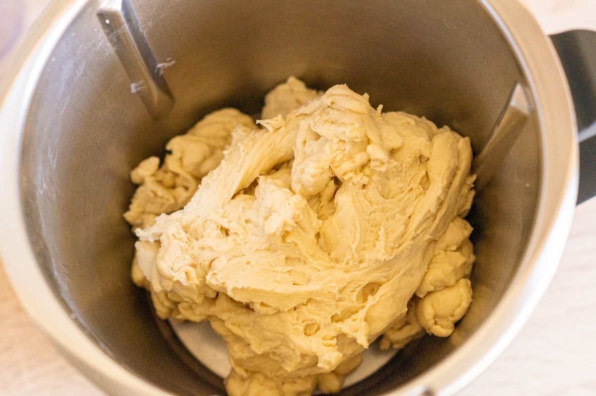 Yeast dough after kneading
