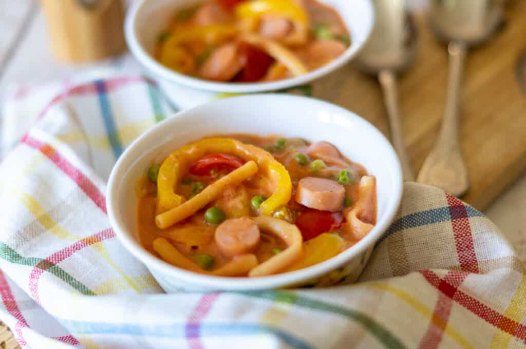 Sausage goulash, the perfect family recipe