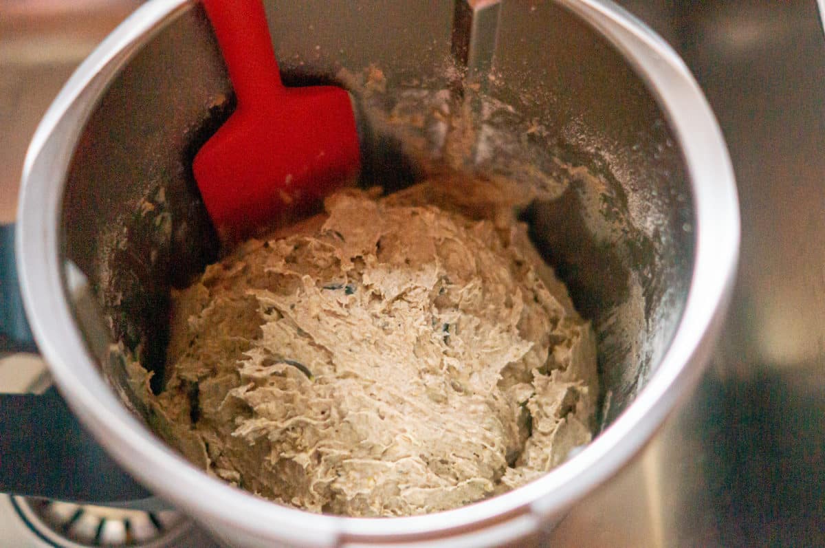 Wholemeal bread dough in the Thermomix®