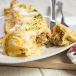 Savoury Mince Pancake Bake, Thermomix® made in the Thermomix®