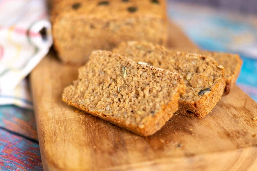 Home-baked wholegrain bread