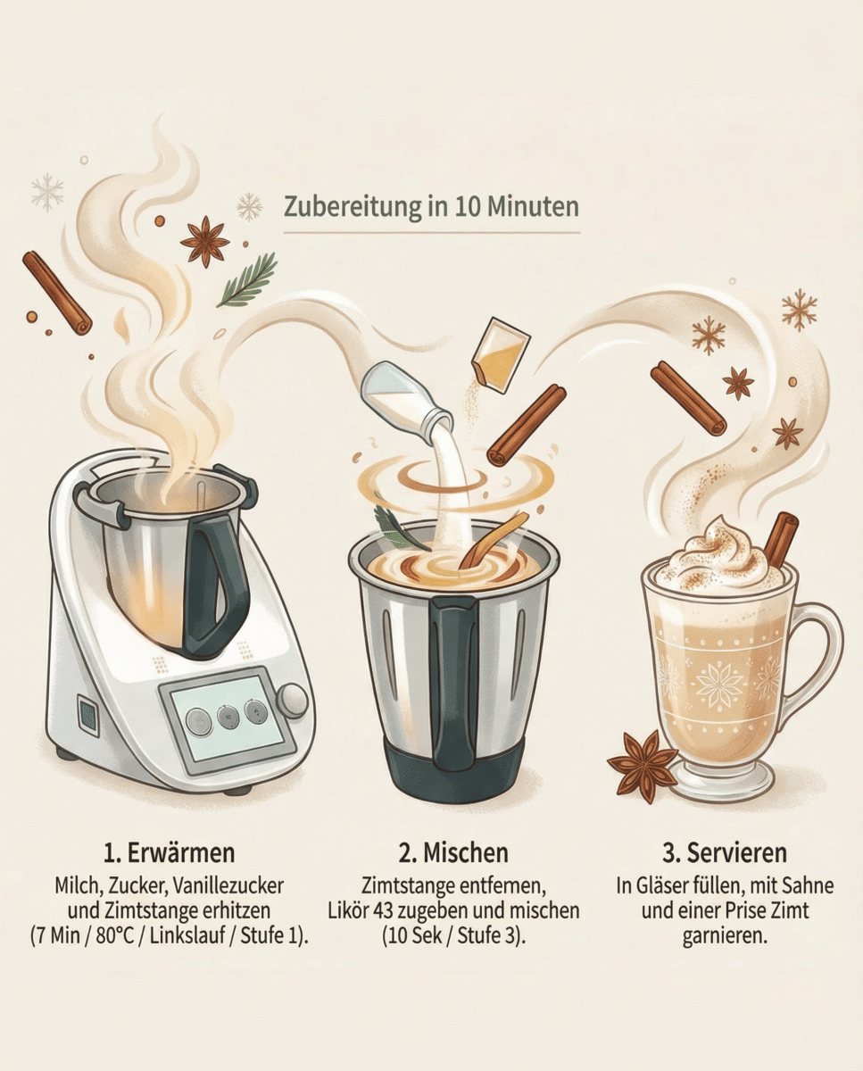 Snow punch preparation in the Thermomix® in under 10 minutes