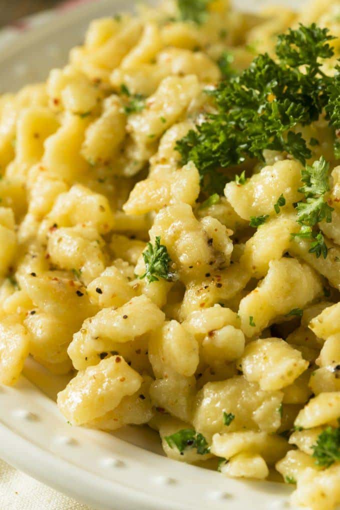 Spätzle dough made in the Thermomix®