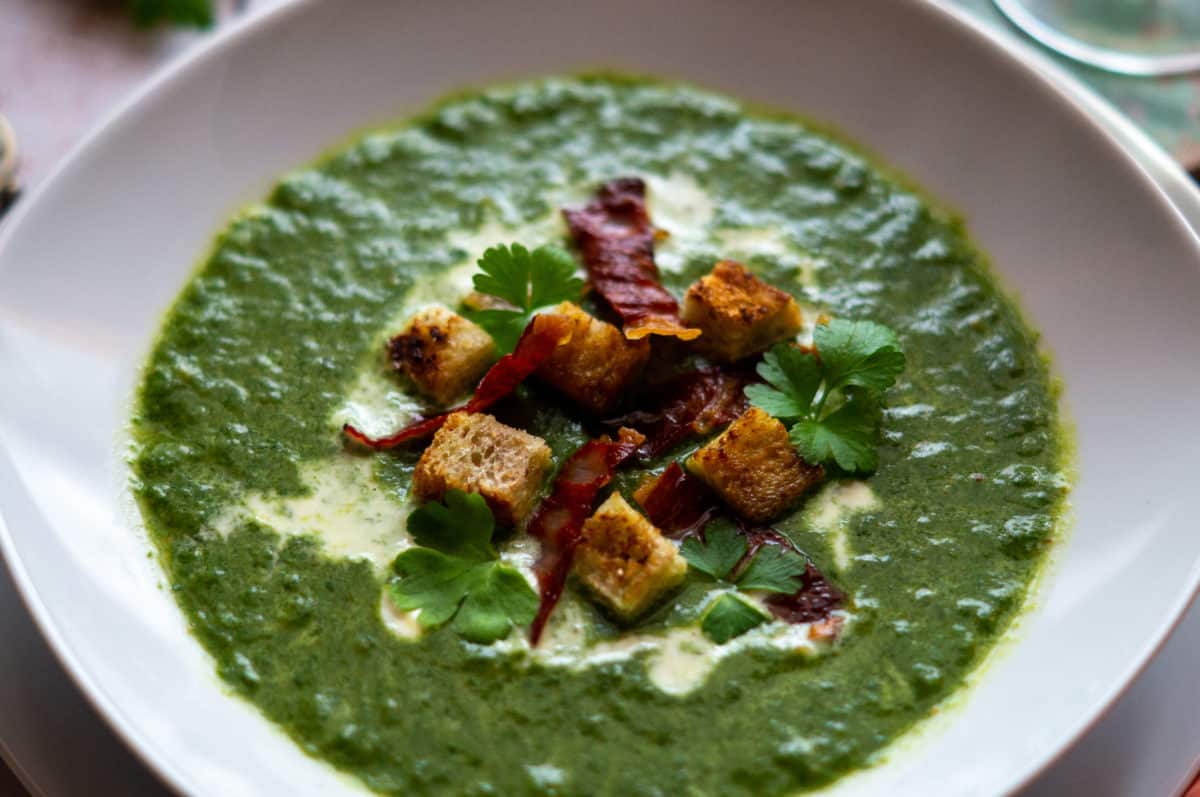 healthy spinach soup