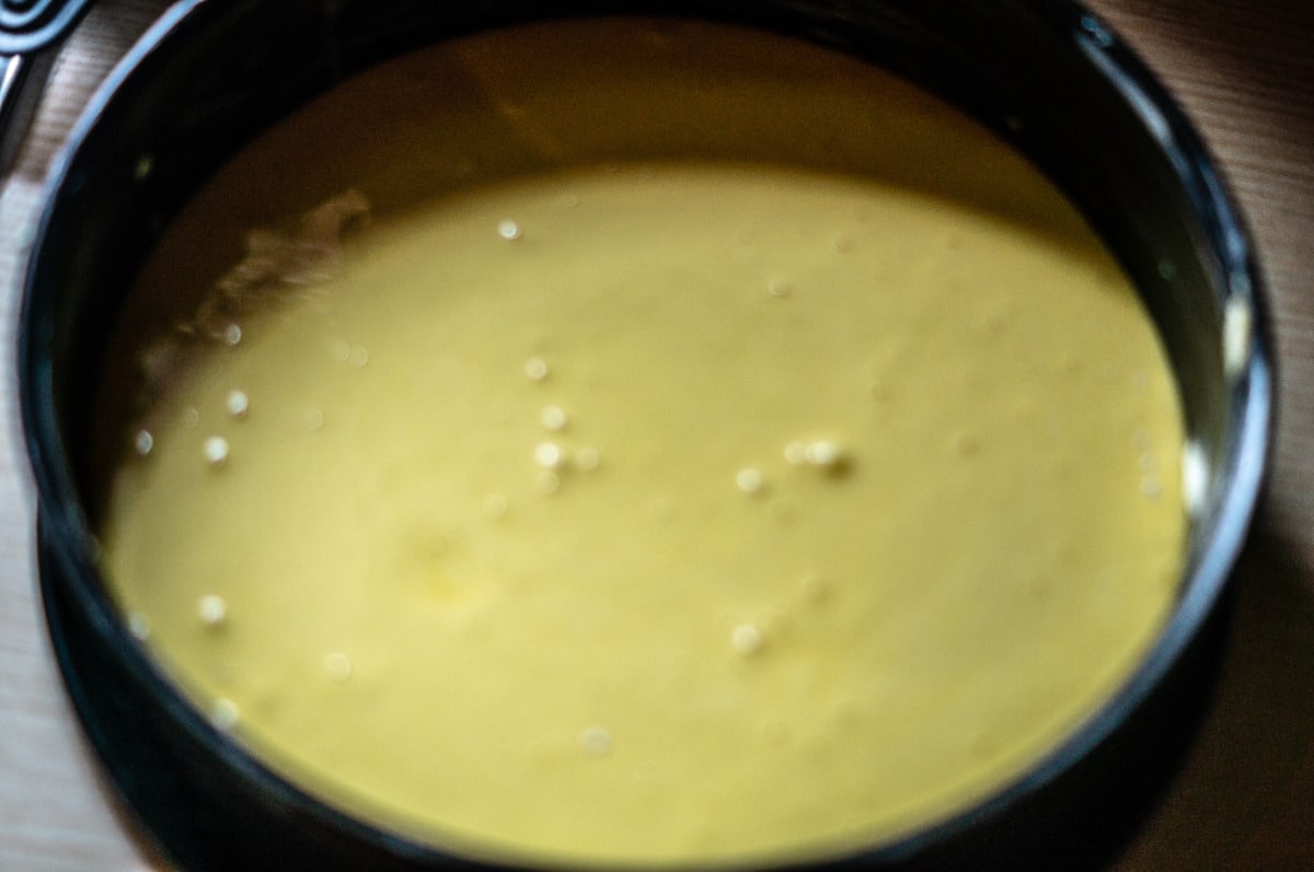 Sponge batter baking in the Thermomix®