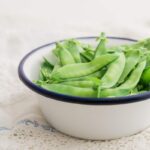 Steamed Mangetout in the Thermomix® Varoma® made in the Thermomix®