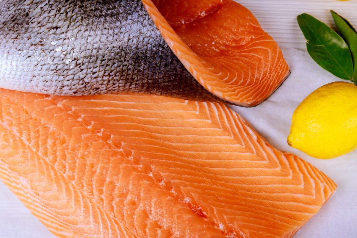 Juicy salmon steamed in the Thermomix® Varoma® on a plate
