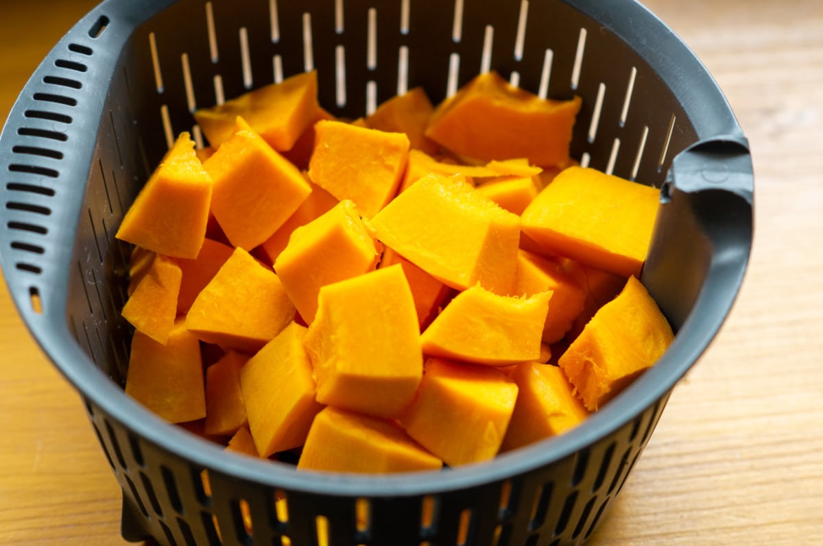 Steamed pumpkin in the Thermomix® steaming basket