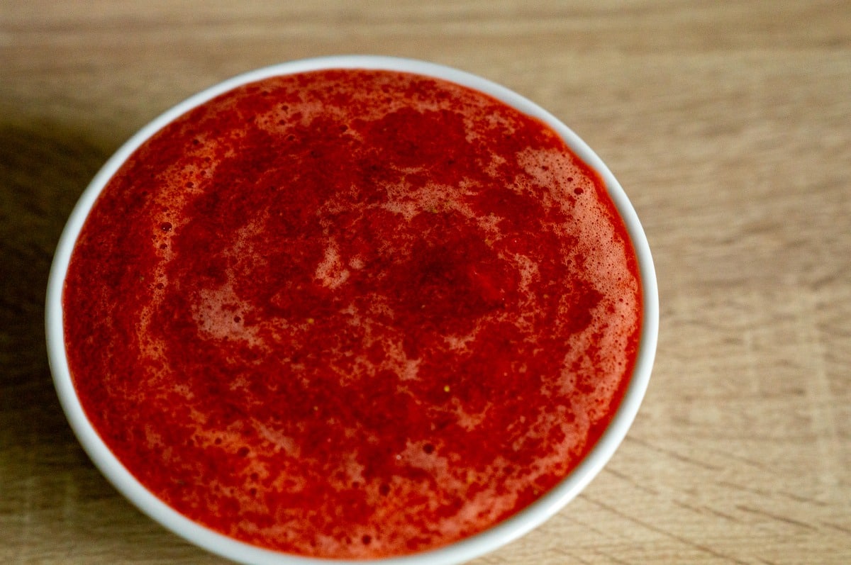 Strawberry sauce made with the Thermomix®