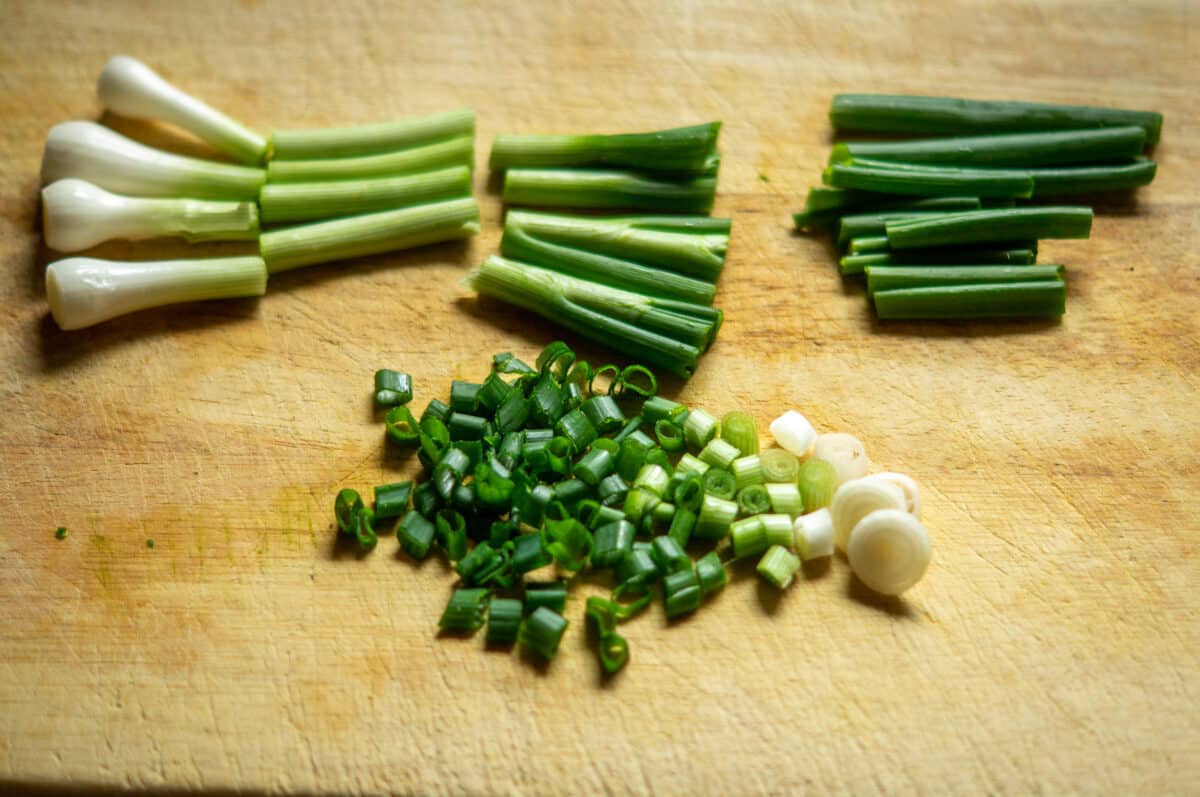 Chopping spring onions in the Thermomix®