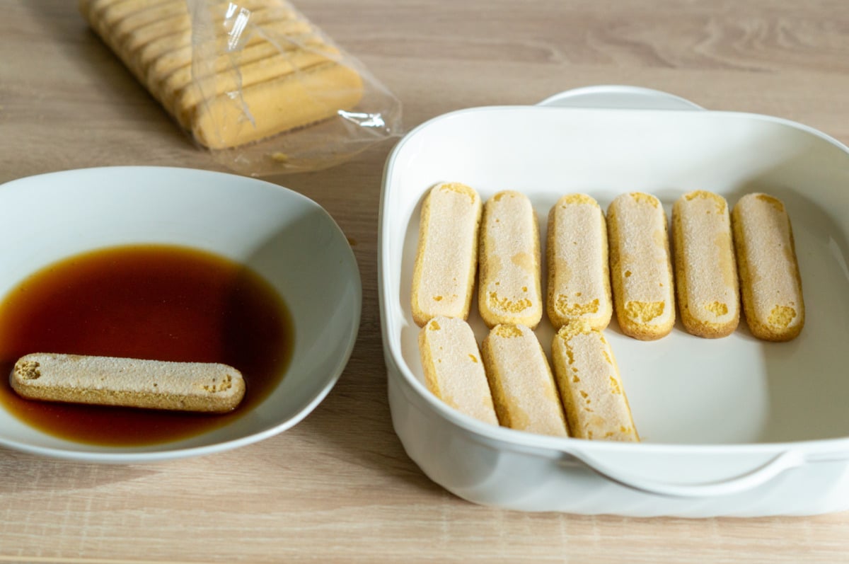 Dipping biscuits in coffee