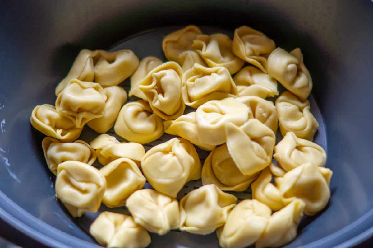 Weighing tortellini into the Varoma